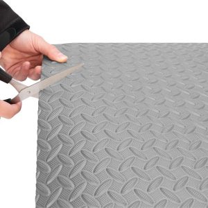 Performance Tool Floor Mat, Cut-To-Fit/ 93 Inch Length X 46 Inch Width X 9/32 Inch Thickness, Diamond Plate Design, 1 Piece – W88981
