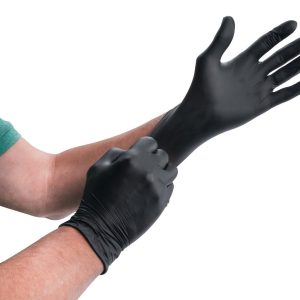 Performance Tool Gloves, Disposable, Medium, Nitrile, Black, Box of 100 – W89011