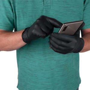 Performance Tool Gloves, Disposable, Medium, Nitrile, Black, Box of 100 – W89011