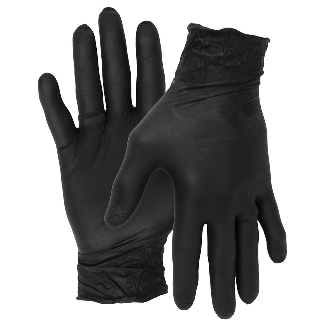 Performance Tool Gloves, Disposable, Large, Nitrile, Black, Box of 100 – W89012