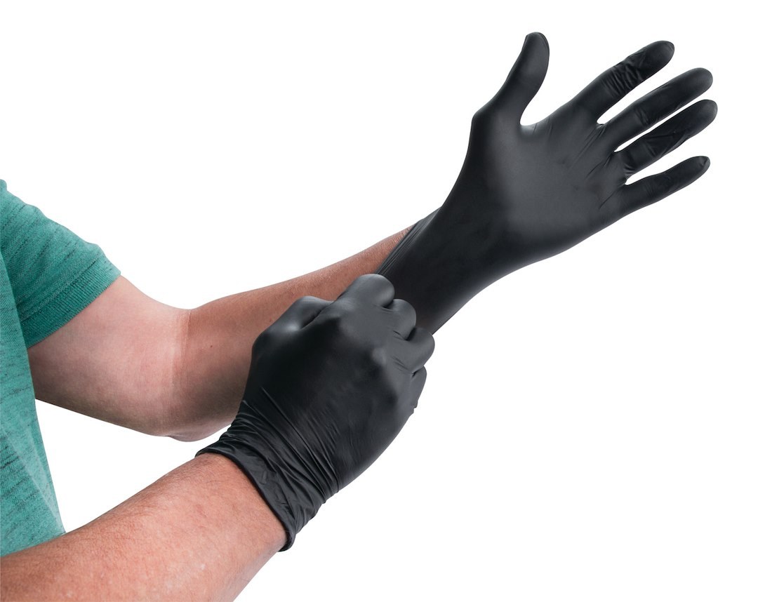 Performance Tool Gloves, Disposable, Large, Nitrile, Black, Box of 100 – W89012
