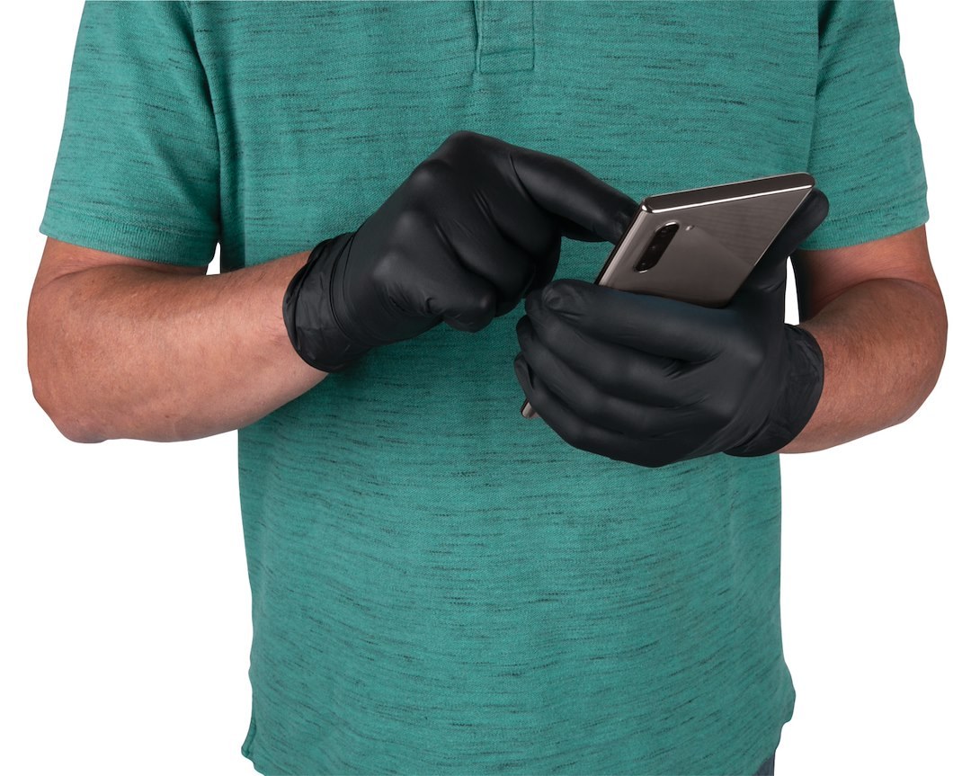 Performance Tool Gloves, Disposable, Large, Nitrile, Black, Box of 100 – W89012