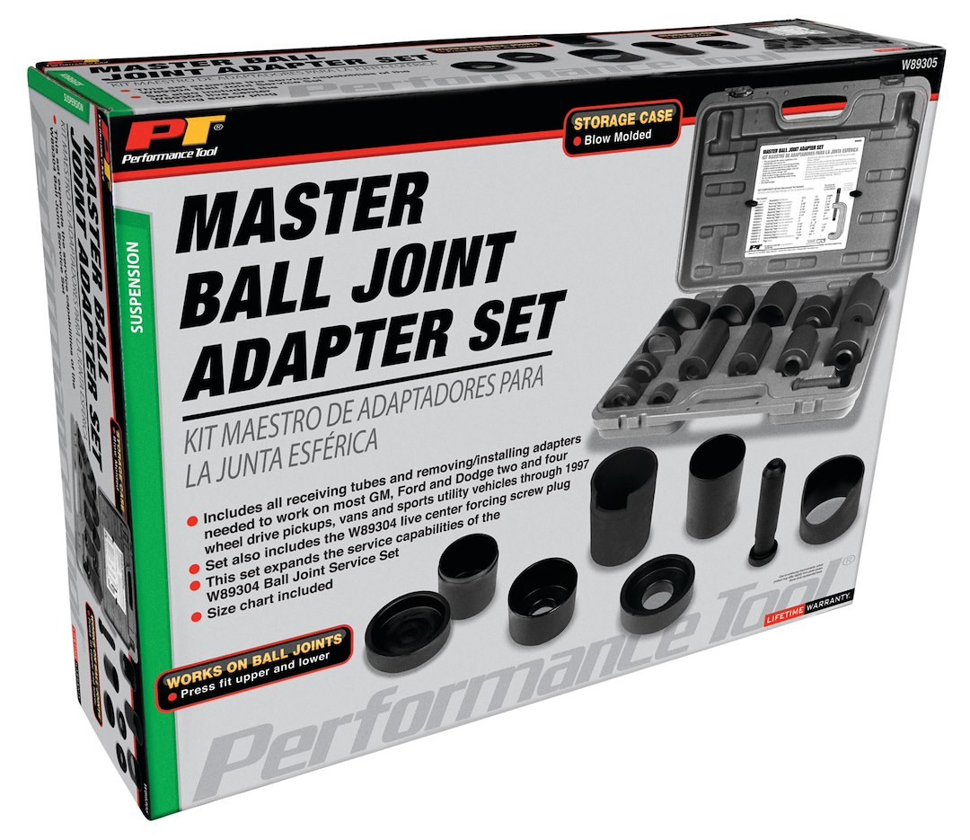 Performance Tool Ball Joint Press Adapter, Works with Performance Tool Number W89304 Ball Joint Service Set – W89305