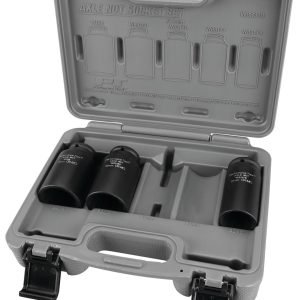 Performance Tool Socket Set, Metric, Axle Nut Socket, Chrome Moly Steel, Black – W89316