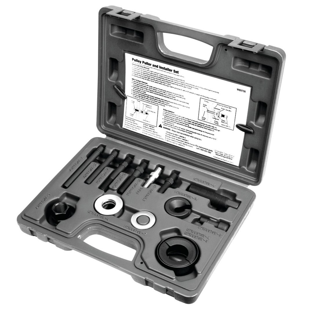 Performance Tool Pulley Removal/ Installation Tool, Use for Most Alternator and Power Steering Pulleys – W89708