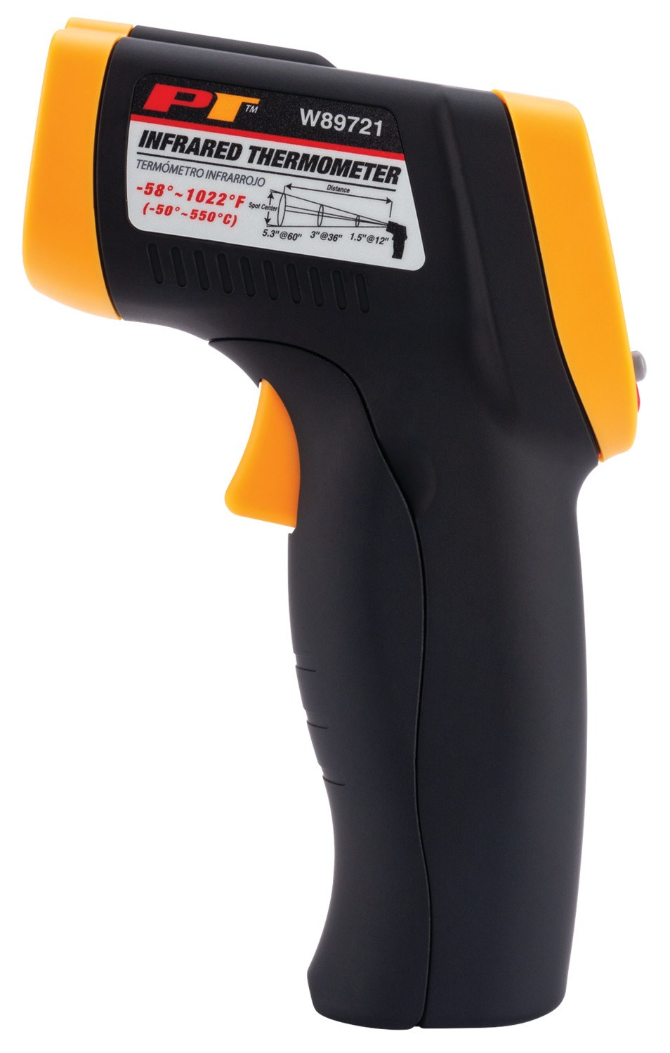 Performance Tool Thermometer, Use to Measure Heater Vents/ Air Conditioners/ Engines/ Mufflers/ Tires/ Brakes/ Leaks Around Windows or Doors – W89721