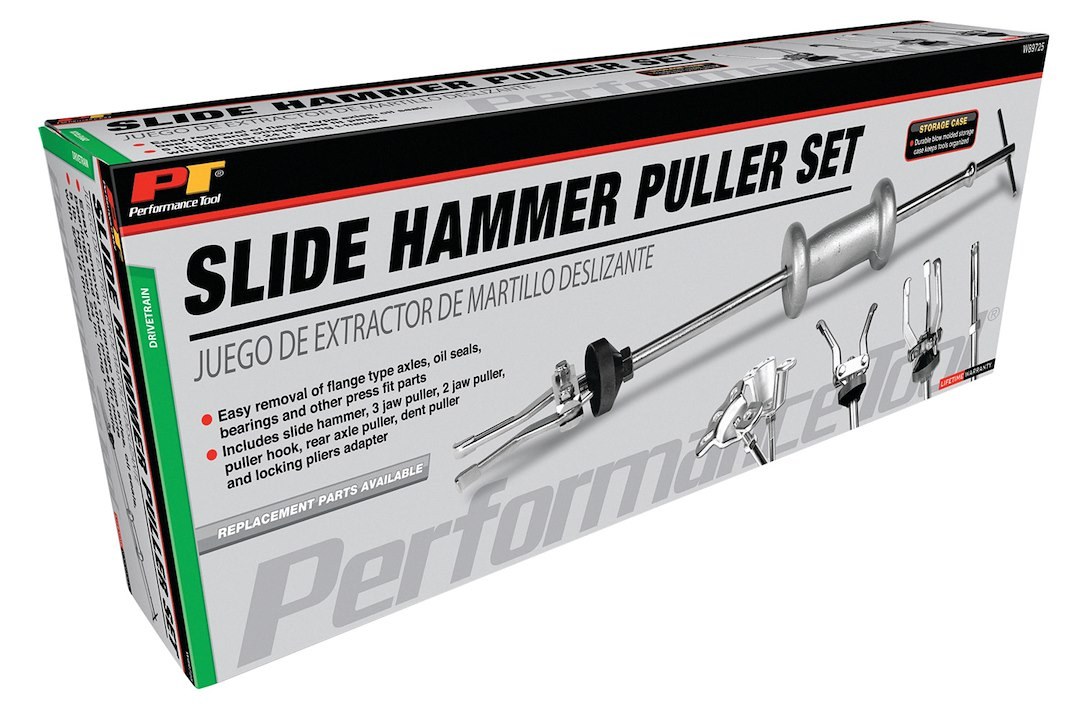 Performance Tool Slide Hammer Puller Set, 2 Jaws/ 3 Jaws, 24 Inch Overall Length – W89725