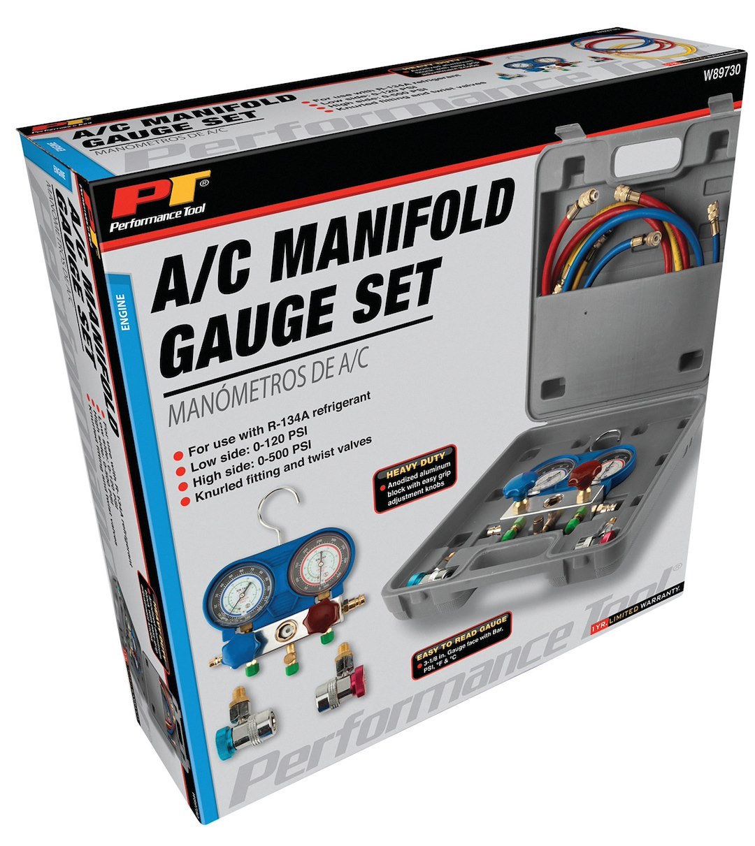 Performance Tool Air Conditioner Manifold Gauge – W89730
