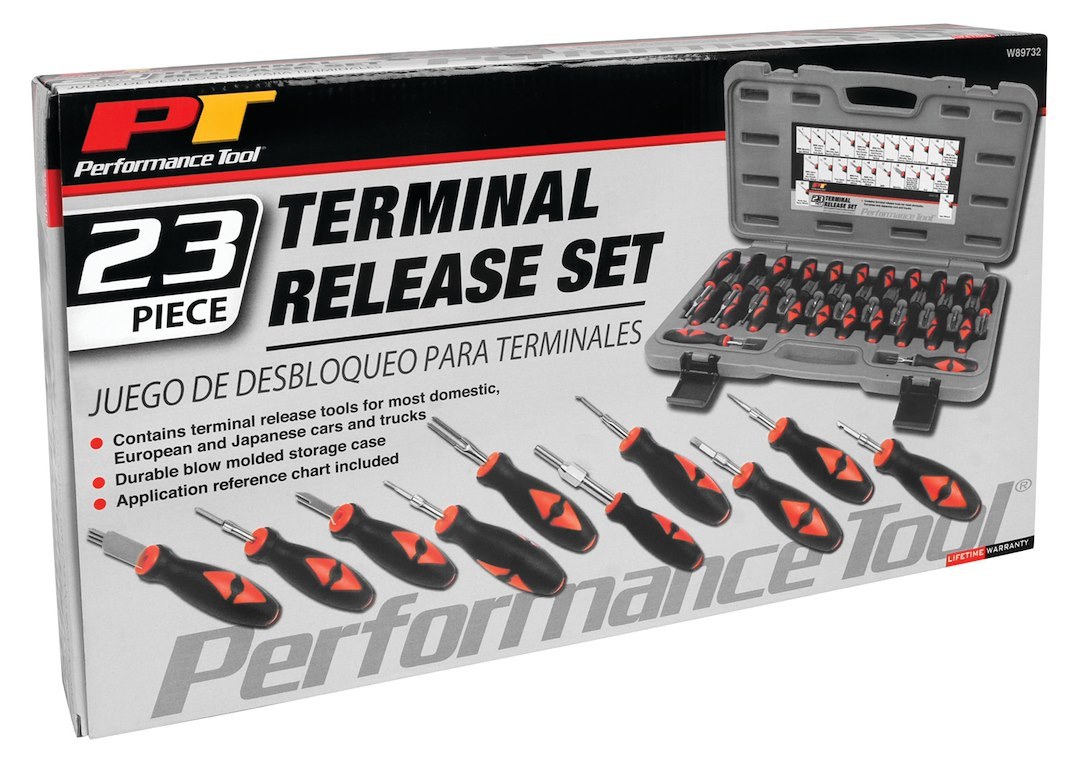 Performance Tool Wire Terminal Removal Tool, Use to Release Terminals for Most Domestic/ European/ Japanese Cars and Trucks – W89732