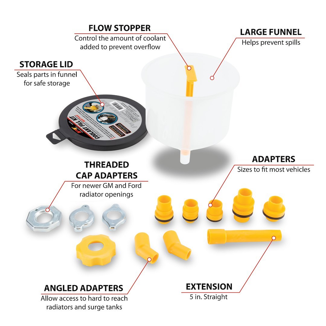 Performance Tool Funnel, Round, Yellow, Plastic – W89740