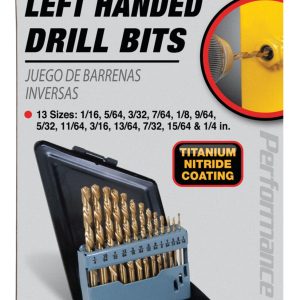 Performance Tool Drill Bit, Left Handed/ Used to Extracting Broken Screws and Studs – W9011