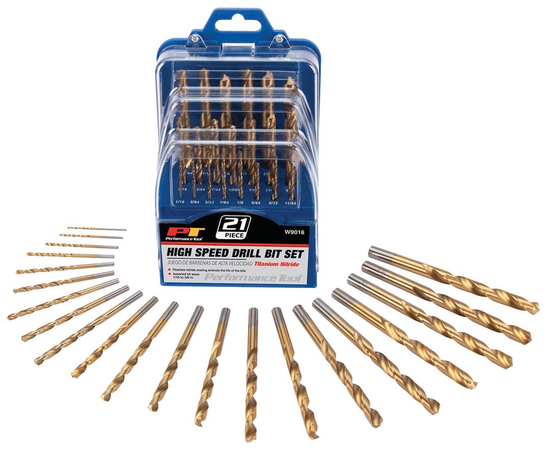 Performance Tool Drill Bit, For Use with Metal/ Plastic/ Wood – W9016