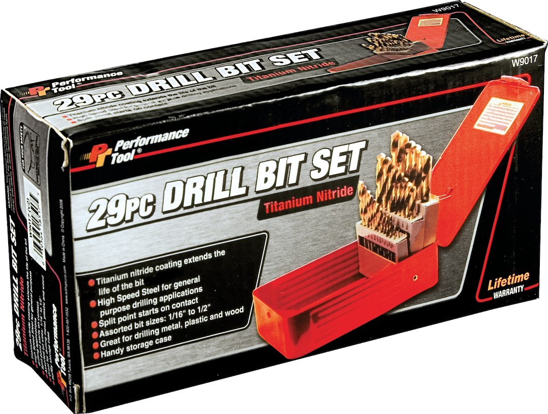 Performance Tool Drill Bit, For Use with Metal/ Plastic/ Wood – W9017