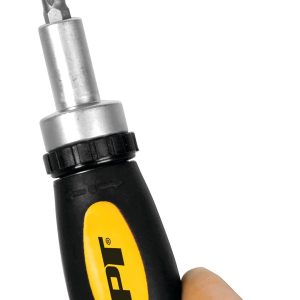 Performance Tool Screwdriver, Ratchet, Rubber Handle, Without Magnetic Tip, Set of 38 – W9159