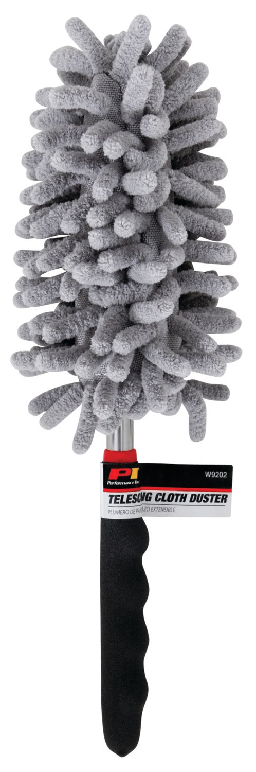 Performance Tool Car Duster, 11 Inch to 30 Inch Extended Length, 5-1/2 Inch Fabric, With Telescoping Cushion Grip Handle – W9202