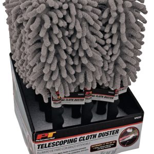 Performance Tool Car Duster, 11 Inch to 30 Inch Extended Length, 5-1/2 Inch Fabric, With Telescoping Cushion Grip Handle – W9202