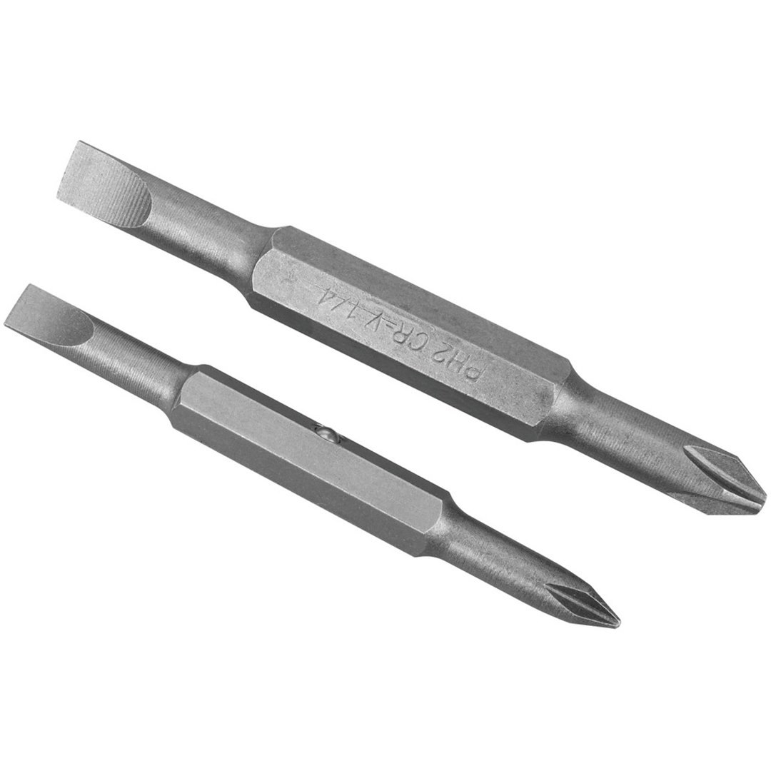 Performance Tool Screwdriver, 6-IN-1, #1/ #2 Phillips, 1/4 Inch/ 3/16 Inch Slotted, 1/4 Inch/ 5/16 Inch Nutdrivers – W975