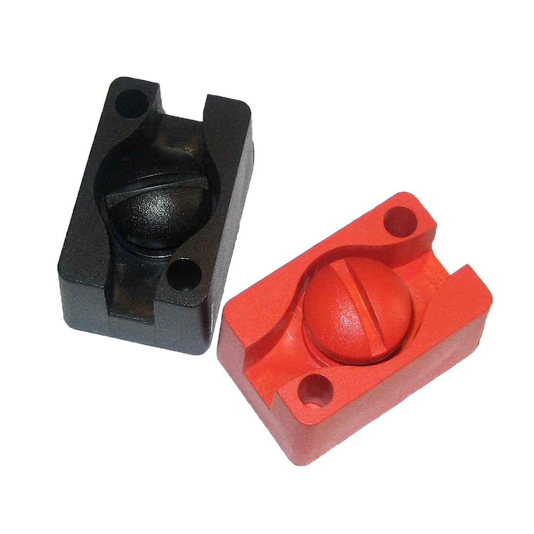 Powermania Battery Connector, Connection Block Set, for Extending Battery Leads. Set of Two (red and Black). – 10512