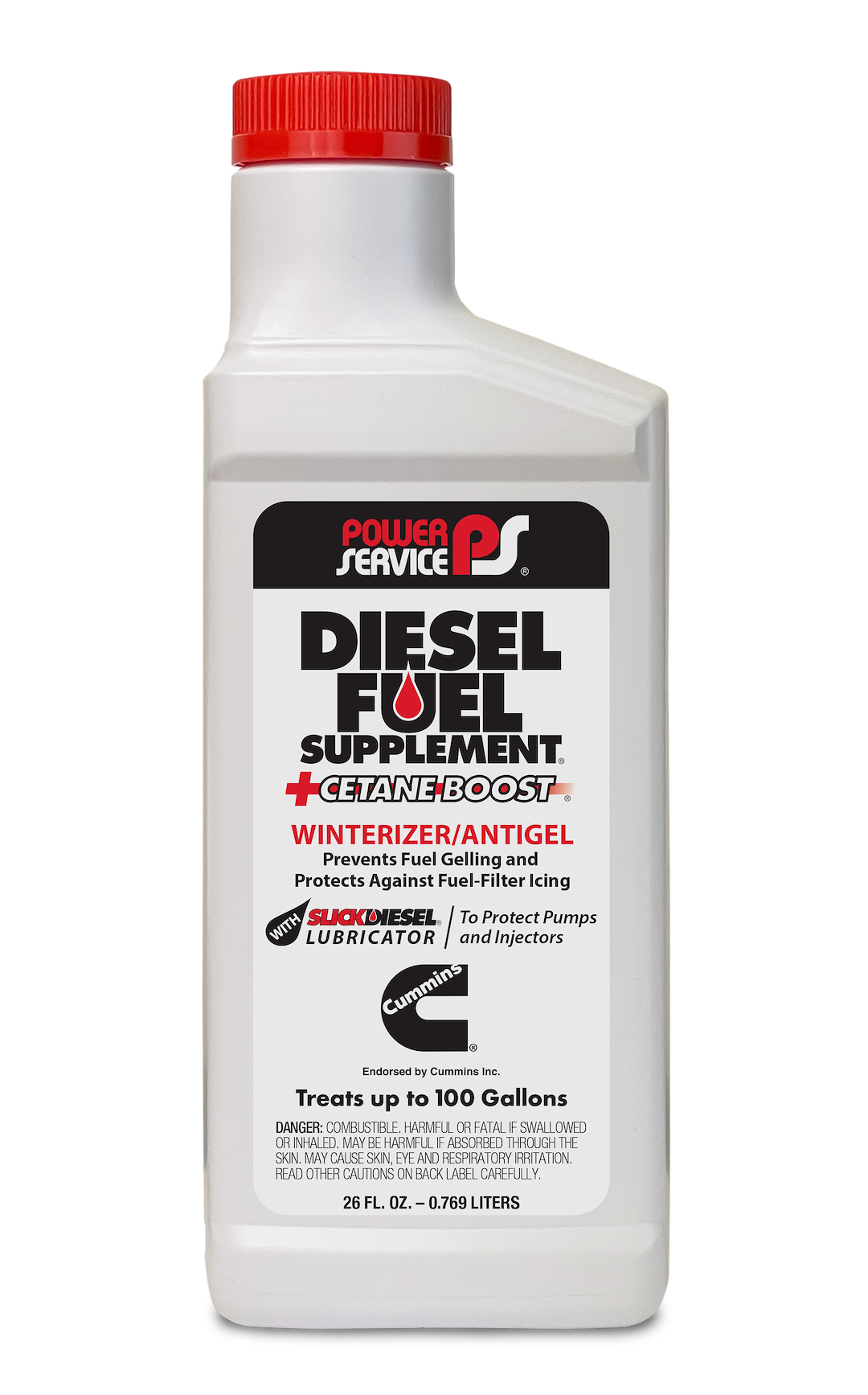 Powerservice Fuel Anti-Gel, Diesel Fuel Supplement ®+cetane Boost ® – 1026