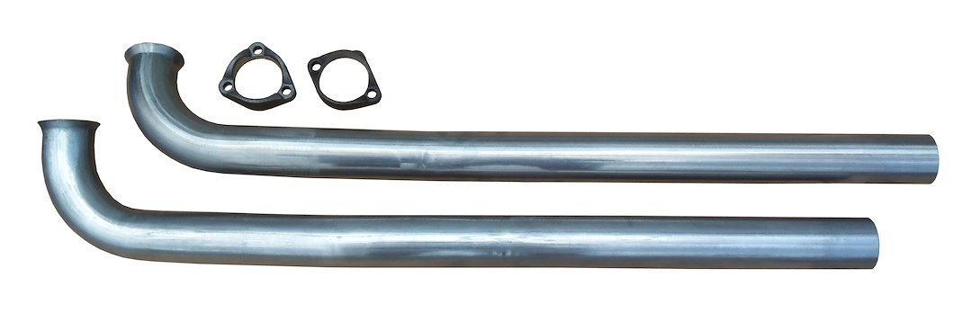Pypes Exhaus Turbocharger Down Pipe, 2-1/2 Inch Diameter, 409 Stainless Steel, Single 2 Bolt Flange and Single 3 Bolt Flange Inlet – DGA20S23