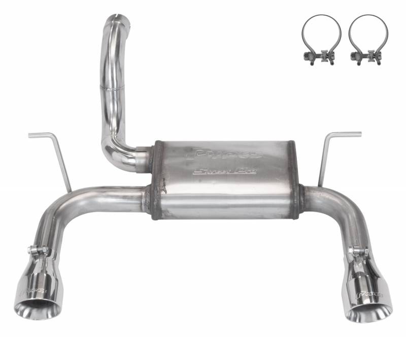 Pypes Exhaus Exhaust System Kit, Exhaust System Kit Axle Back System, 409 Stainless Steel, With Chambered Street Pro Muffler – SJJ24S