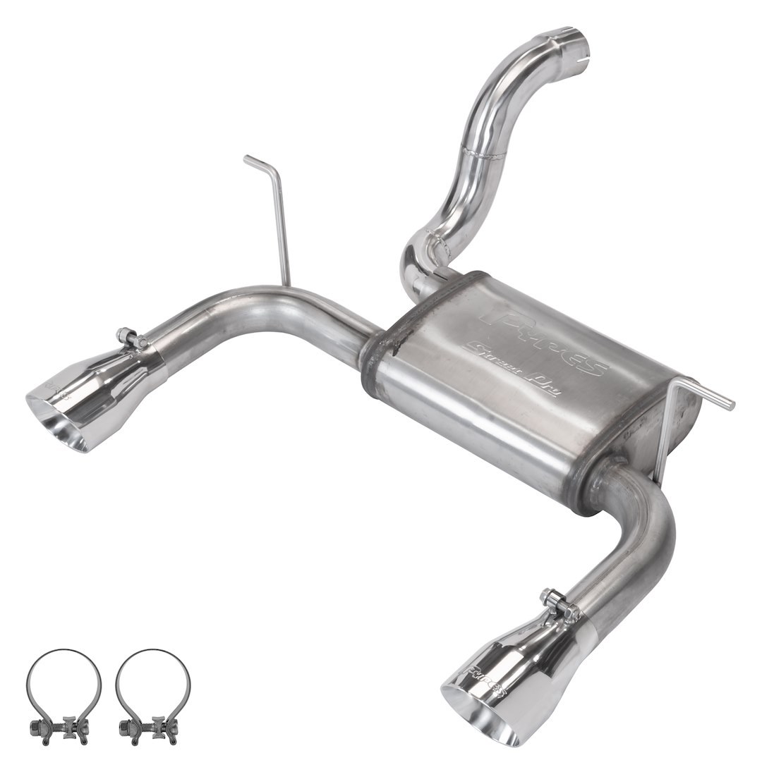 Pypes Exhaus Exhaust System Kit, Exhaust System Kit Axle Back System, 409 Stainless Steel, With Chambered Street Pro Muffler – SJJ24S