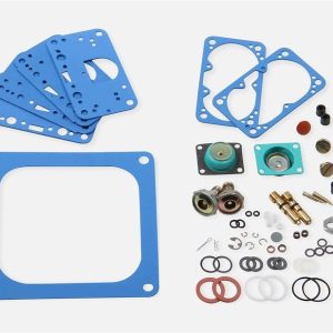 Quick Fuel Carburetor Rebuild Kit, For Use with Large Flange Racing Carburetors/ Replaces Barry Grant 190005, Non-Stick Gaskets – 3-203QFT