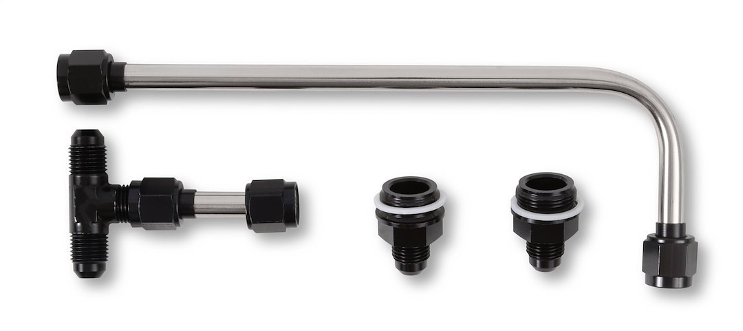 Quick Fuel Carburetor Fuel Line, For Use with 4150 Carburetors, Black Fittings – 34-600BKQFT