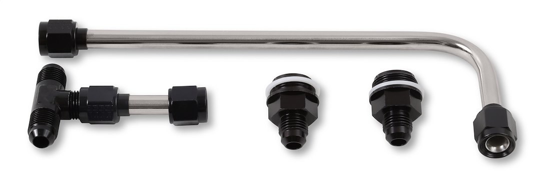 Quick Fuel Carburetor Fuel Line, For Use with 4150 Carburetors, Black Fittings – 34-600BKQFT