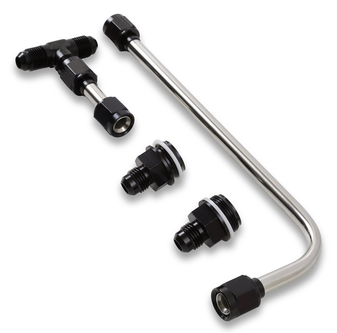 Quick Fuel Carburetor Fuel Line, For Use with 4150 Carburetors, Black Fittings – 34-600BKQFT