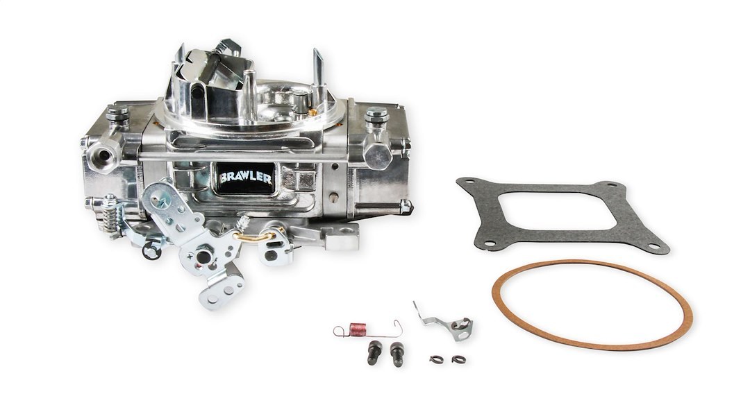 Quick Fuel Carburetor, Brawler, 4 Barrel, 650 Cubic Feet Per Minute, Electric Choke, Mechanical Secondaries, Gasoline, Shiny Finish – BR-67276