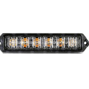 Quake LED Warning Light, Lo Pro, 4-3/4 Inch Length X 1-1/4 Inch Width X 0.43 Inch Height, Mini Bar, Bolt-On Mount, Strobe – QDLSL1137