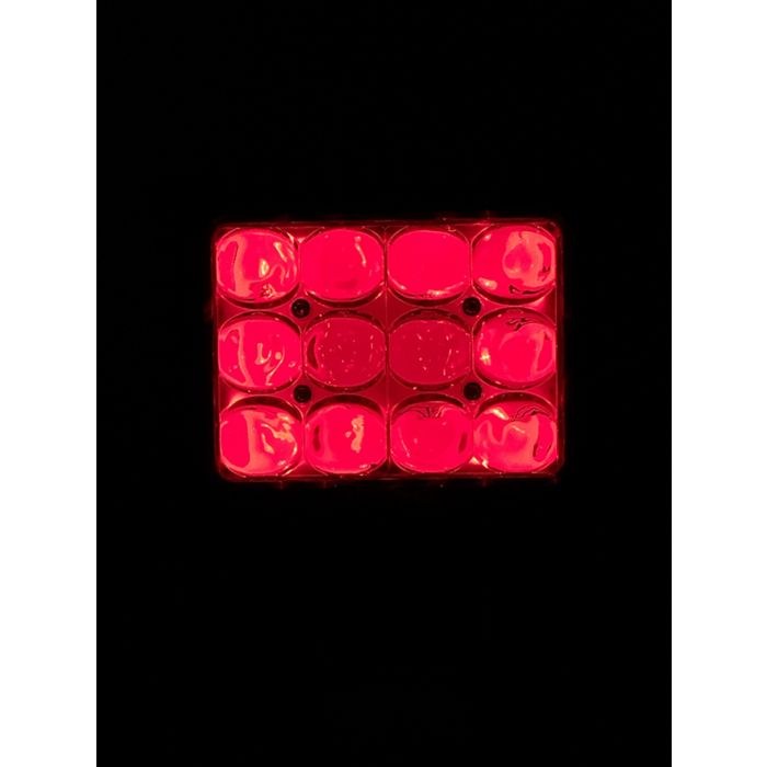 Quake LED Work Light, 4D Series, 4 Inch Rectangular, Pedestal Mount, 60 Watts, Cree LED Bulbs, 6500K White Beam/ Rgb Accent, Spot Beam – QFR990