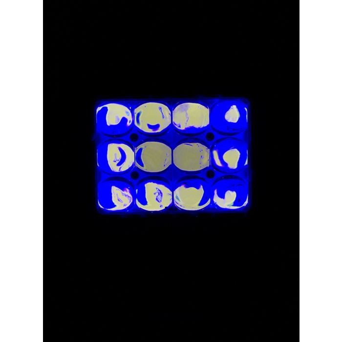 Quake LED Work Light, 4D Series, 4 Inch Rectangular, Pedestal Mount, 60 Watts, Cree LED Bulbs, 6500K White Beam/ Rgb Accent, Spot Beam – QFR990