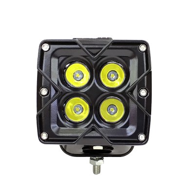 Quake LED Work Light, Seismic Series, 3 Inch Square, Pedestal Mount, 20 Watts/ 1600 Lumens, 3 Amp Draw at 12 Volts – QLB1003