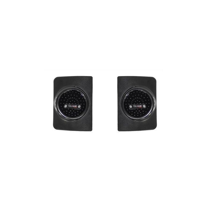 Quake LED Tail Light Assembly, Smoke, Black Housing, 25 Watt, 12 Volt DC, IP67 Waterproof, ABS Plastic, DOT Compliant, Red, Set of 2 – QTE1030