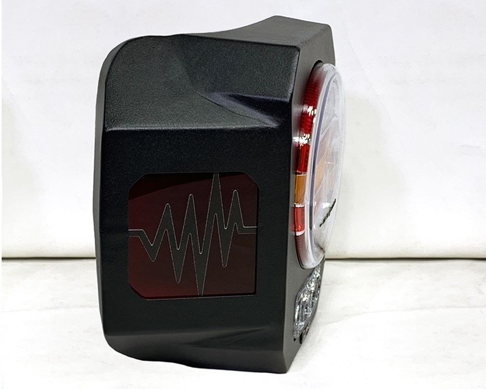 Quake LED Tail Light Assembly, Impact Resistant Poly-Carbonate Lens, Multi-Color, Powder Coated Stainless Steel Black Housing – QTE1042