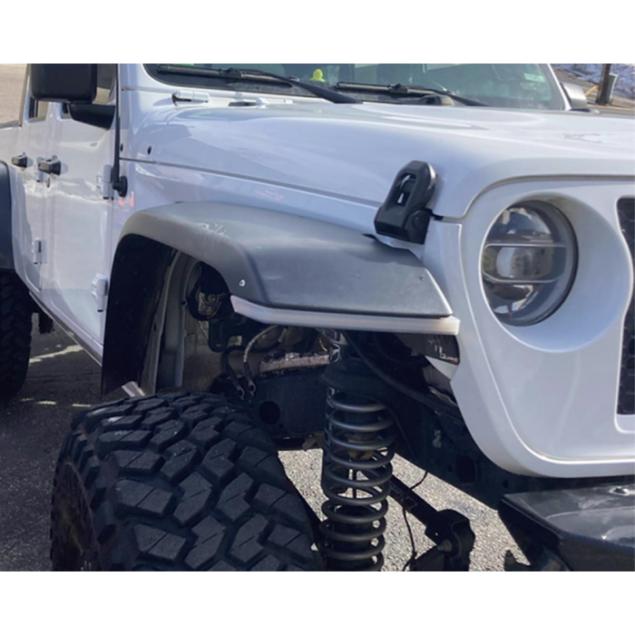 Quake LED Daytime Running Light, Tempest Series, Fender Light, Powder Coated, Clear Lens, Multi-Color, Set of 2 – QTE1180