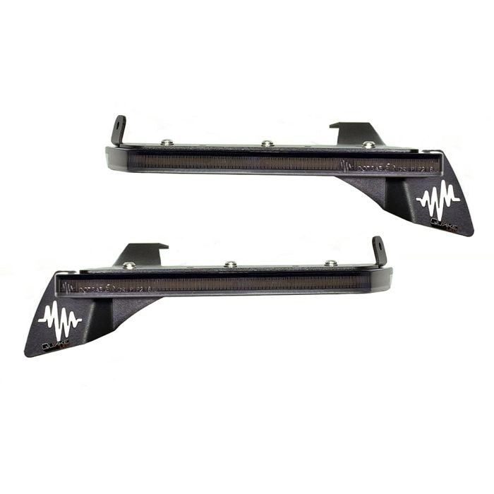 Quake LED Daytime Running Light, Tempest Series, Fender Mount, Black Powder Coat, Smoked Polycarbonate Lens, High Power 3528 SMD 3 Watt LED – QTE1302