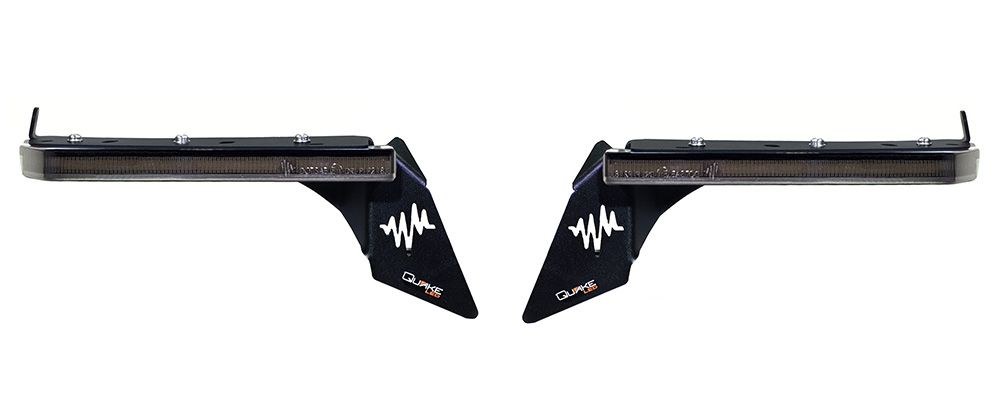 Quake LED Daytime Running Light, Tempest Series, Fender Mount, Black Powder Coat, Smoked Polycarbonate Lens, High Power 3528 SMD 3 Watt LED – QTE1302