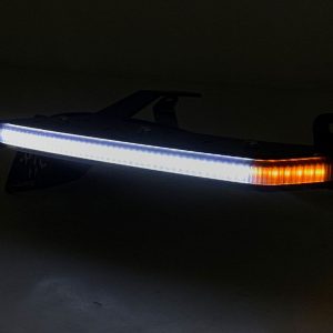 Quake LED Daytime Running Light, Tempest Series, Fender Mount, Black Powder Coat, Smoked Polycarbonate Lens, High Power 3528 SMD 3 Watt LED – QTE1302