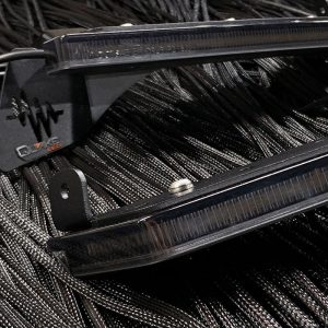 Quake LED Daytime Running Light, Tempest Series, Fender Mount, Black Powder Coat, Smoked Polycarbonate Lens, High Power 3528 SMD 3 Watt LED – QTE1302