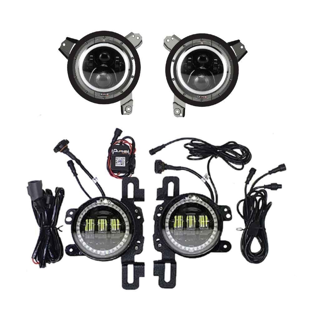 Quake LED Headlight Assembly, Tempest Series, LED Bulb, Projector Beam Headlights/ Fog Beam Fog Lights – QTE915