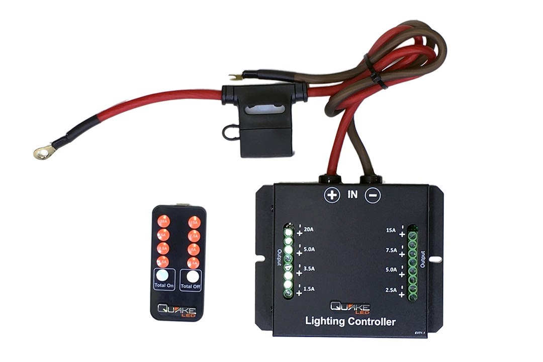 Quake LED Multi Purpose Light Controller, For Use to Control Quake LED Work Lights/ Light Bars, 8 Channel – QUIC798