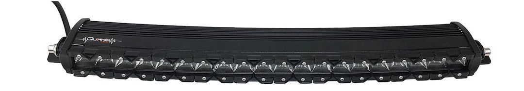 Quake LED Light Bar, Monolith Arc Series, 21-1/4 Inch Length, Cree Bulb, 100 Watt/ 8.3 Amp Draw, 30 Degree Super Spot Beam, 8400 Lumens – QUMA590