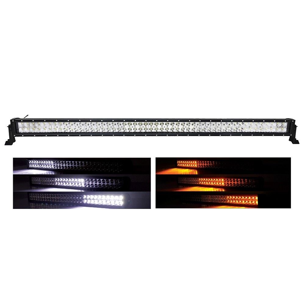 Quake LED Light Bar, Super Nova, 53 Inch Length, White/ Amber Epistar 3 Watt Bulb, 300 Watt/ 25 Amp Draw – QUSN478