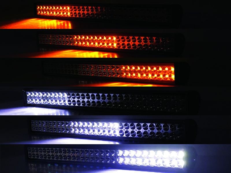 Quake LED Light Bar, Super Nova, 32 Inch Length, White/ Amber Epistar 3 Watt Bulb, 180 Watt/ 15 Amp Draw – QUSN480