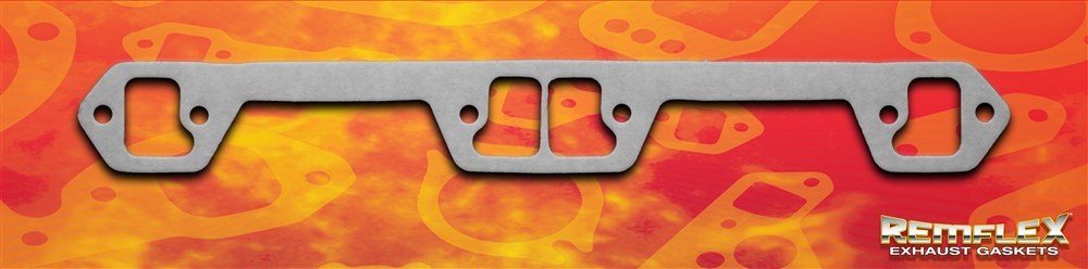 Remflex Exhaust Header Gasket, Flexible Graphite, Set of 2, Dog Leg Port – 1001