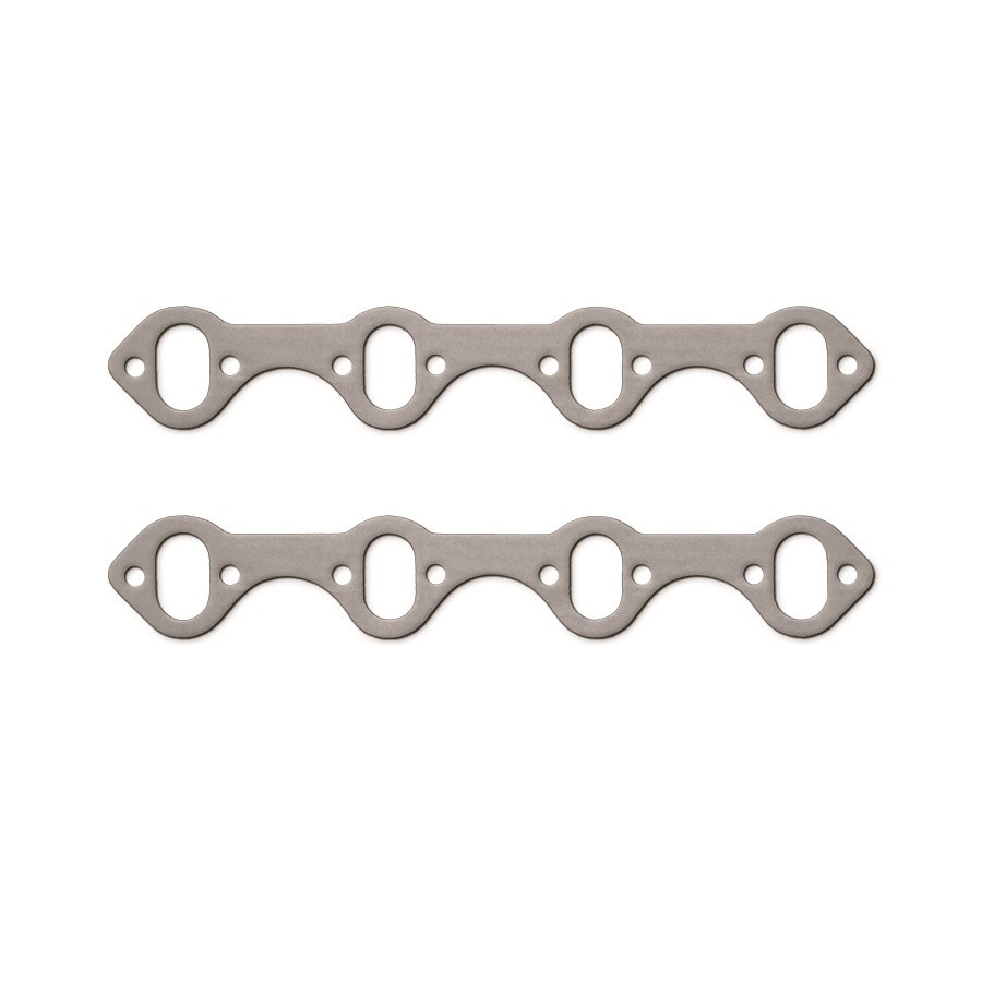 Remflex Exhaust Header Gasket, Flexible Graphite, Set of 2, 1-1/8 Inch X 1-27/32 Inch Oval Port Size – 3004