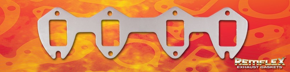 Remflex Exhaust Header Gasket, Flexible Graphite, Set of 2, 1-9/16 Inch X 2-5/16 Inch Square Port Size – 3008